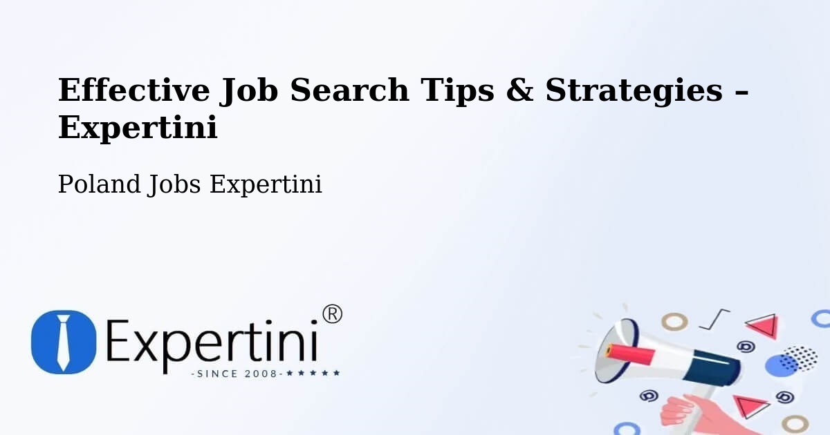 Job Search Tips & Strategies for Job Seekers – Reda - Reda, Poland Jobs Expertini