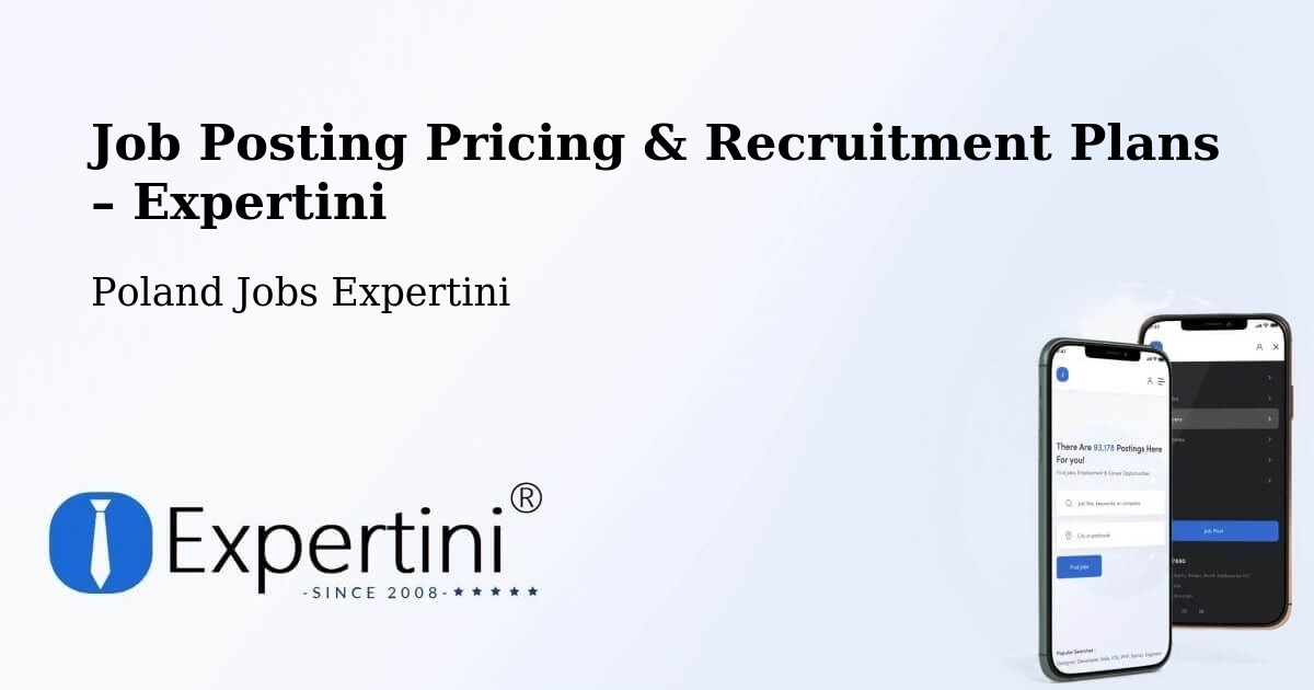 Job Posting Pricing & Recruitment Plans – Reda - Reda, Poland Jobs Expertini